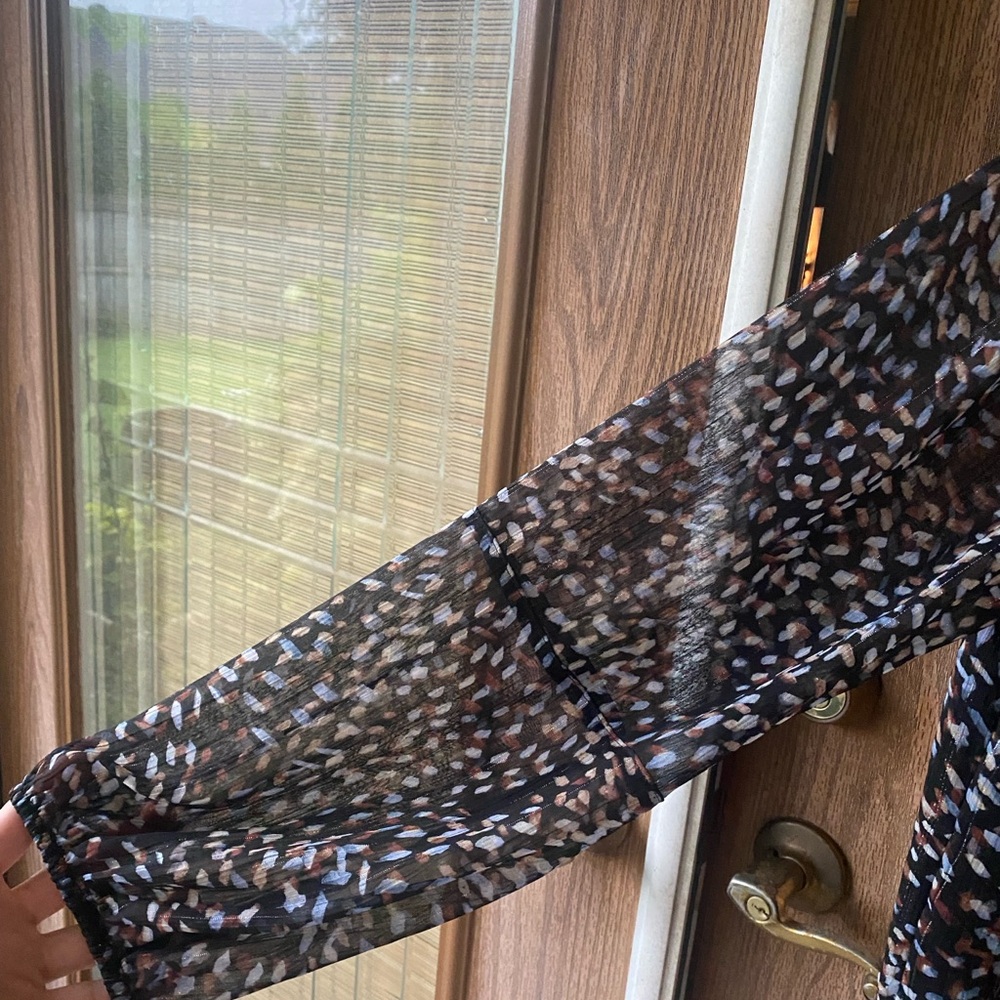 Dkny Multicolor Patterned Blouse - image 4